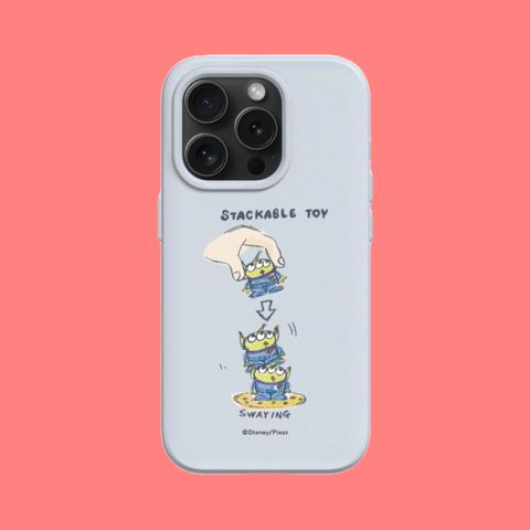 RHINOSHIELD 犀牛盾 iPhone 16系列SolidSuit(MagSafe兼容)手機殼-相機鍵按鈕版｜玩具總動員系列-三眼怪疊疊樂玩具(多色)