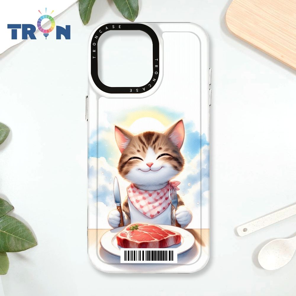 TRON IPhone 16 Pro Max 貓咪美食評鑑家  載具 太空殼 透黑款 手機殼