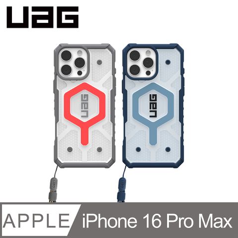 UAG iPhone 16 Pro Max 磁吸耐衝擊經典手腕掛繩保護殼-透色款