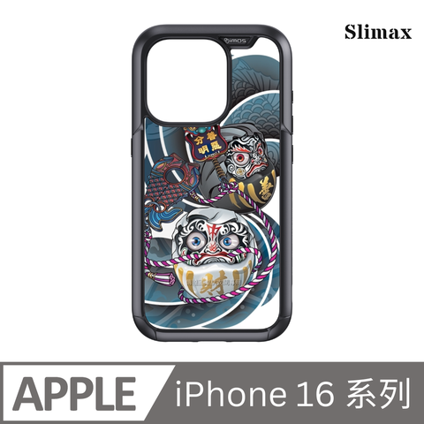 Slimax 膜潮文創 達摩無常 x imos 防摔手機殼 膜料包膜獨家款 iPhone 16/Plus/Pro/Pro Max (DMT001)