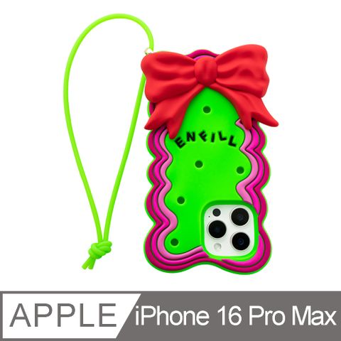 Candies iPhone 16 Pro Max - 緞帶蝴蝶結手機殼(綠)