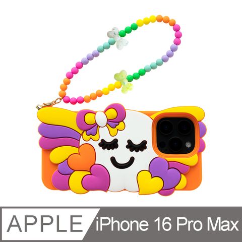 Candies iPhone 16 Pro Max - 繽紛蝴蝶結睡寶(橘)