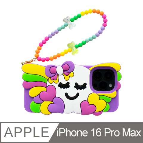 Candies iPhone 16 Pro Max - 繽紛蝴蝶結睡寶(紫)