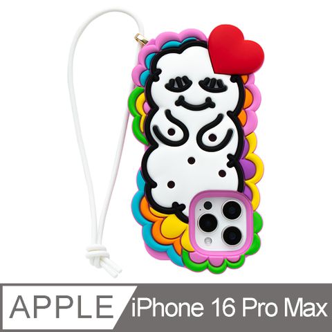 Candies iPhone 16 Pro Max - 繽紛綻放睡寶(愛心紅)