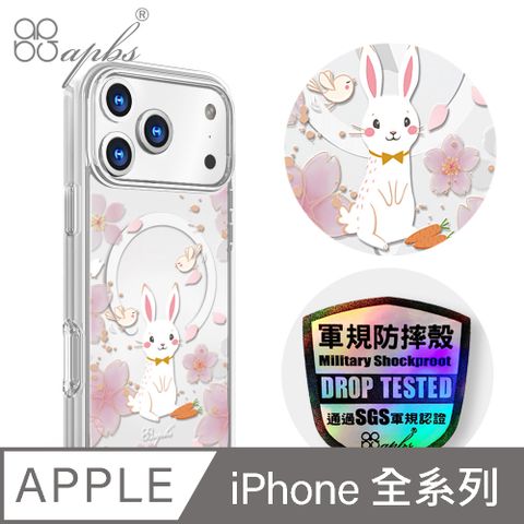 apbs iPhone 全系列 輕薄軍規防摔磁吸手機殼-幸運兔YOU