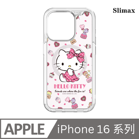 Slimax Hello Kitty 洋裝 x imos 磁吸軍規手機殼 膜料包膜獨家款 iPhone 16 / Plus / Pro / Pro Max (H-035)