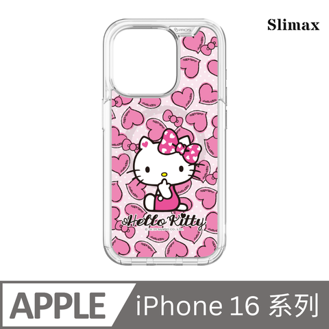 Slimax Hello Kitty 愛心 x imos 磁吸軍規手機殼 膜料包膜獨家款 iPhone 16 / Plus / Pro / Pro Max (H-031)