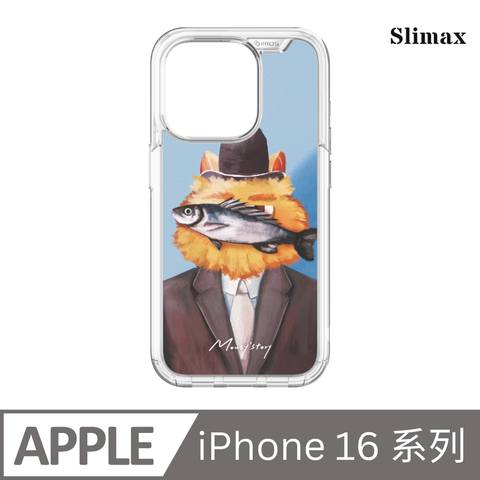 Slimax 小鼠手札 戴帽子的貓 x imos 磁吸手機殼 膜料包膜獨家款 iPhone 16/Plus/Pro/Pro Max (MOU-006)