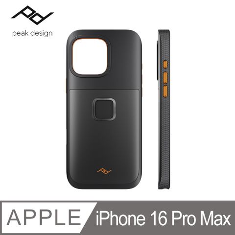 PEAK DESIGN iPhone 16 Pro 易快扣GNAR手機殼 (曜石黑)