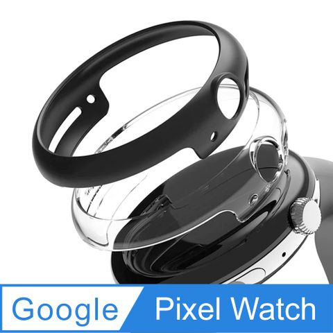 Rearth Ringke Google Pixel Watch 輕薄保護殼(1透1黑)