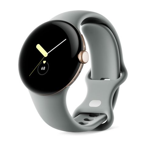 新品限量下殺出清↘↘↘Google Pixel Watch 2 BT版 香檳金鋁製錶殼+霧灰色運動錶帶