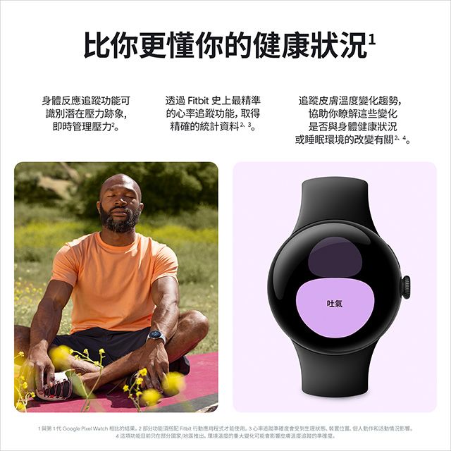 Google Pixel 谷歌  Watch 2 LTE版_霧黑色鋁製錶殼/曜石黑運動錶帶