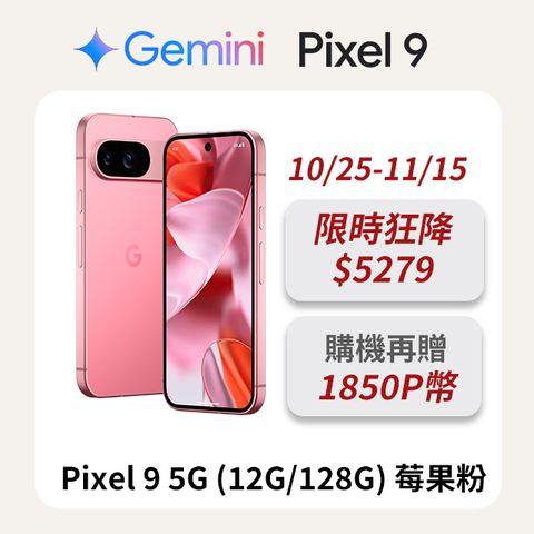 Google Pixel 谷歌 Google Pixel 9 5G (12G/128G) 莓果粉