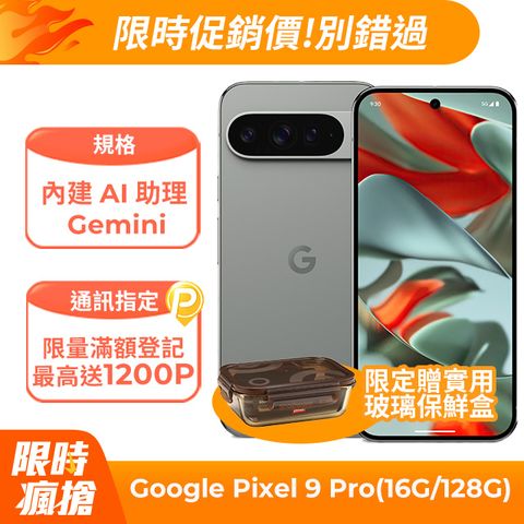 Google Pixel 9 Pro 5G (16G/128G) 霧灰	
