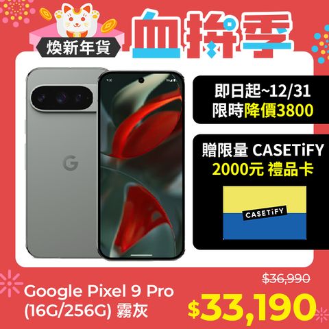 Google Pixel 谷歌 Google Pixel 9 Pro 5G (16G/256G) 霧灰