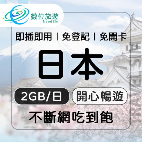【數位旅遊】日本上網卡12天．每日2GB 降速吃到飽