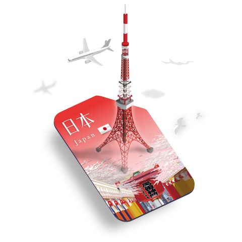 【悠遊購】日本7天每日計量1GB 旅遊上網卡