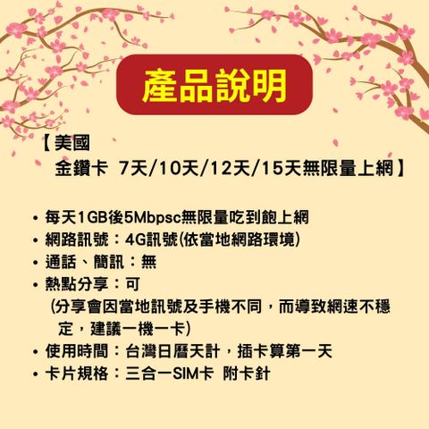 【SIMFLY-金鑽卡美國7天無限量上網】