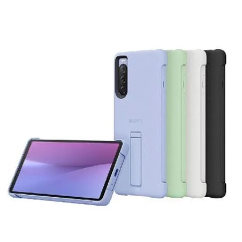 SONY 索尼 Xperia 10 V專用保護殼(附支架) XQZ-CBDC(不挑色)