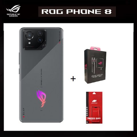 ★送保護貼+原廠ROG 65W快充組ROG Phone 8 (16/512) 星河灰