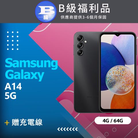 Samsung 三星 【福利品】 Galaxy A14 5G (4GB+64GB) / A146 黑