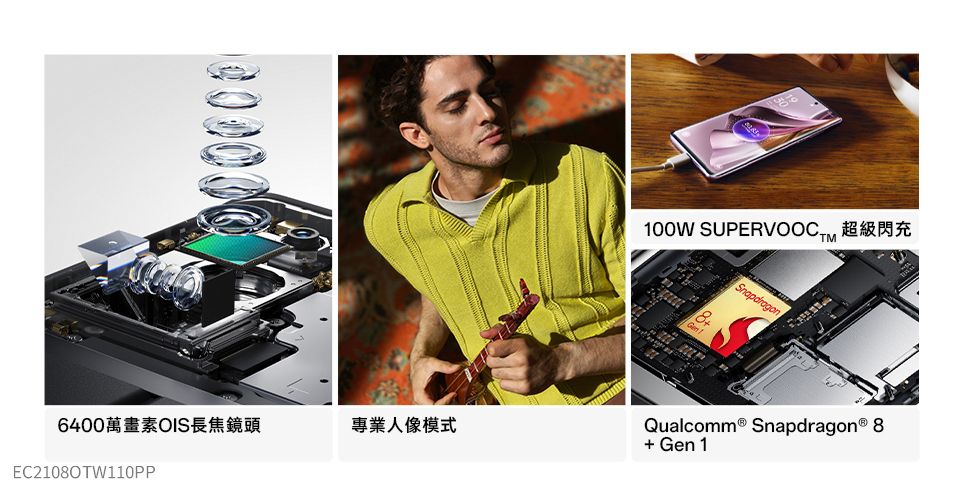000256400萬畫素OIS長焦鏡頭專業人像模式C280TW110PP10100W  ETM8Qualcomm® Snapdragon® 8+ Gen 1