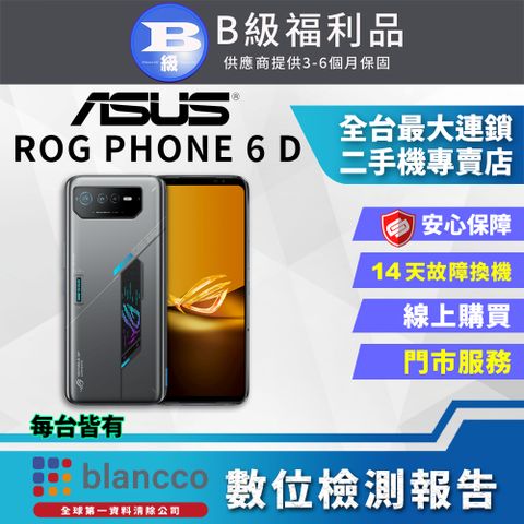 福利品限量下殺出清↘↘↘[福利品]ASUS ROG Phone 6D (16G/256GB) 全機8成新