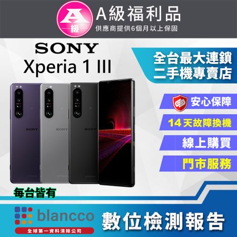 [福利品]SONY Xperia 1 III (12G/256G) 全機9成9新