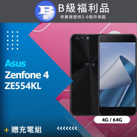 ASUS 華碩 【福利品】 Zenfone 4 ZE554KL (4+64) 黑