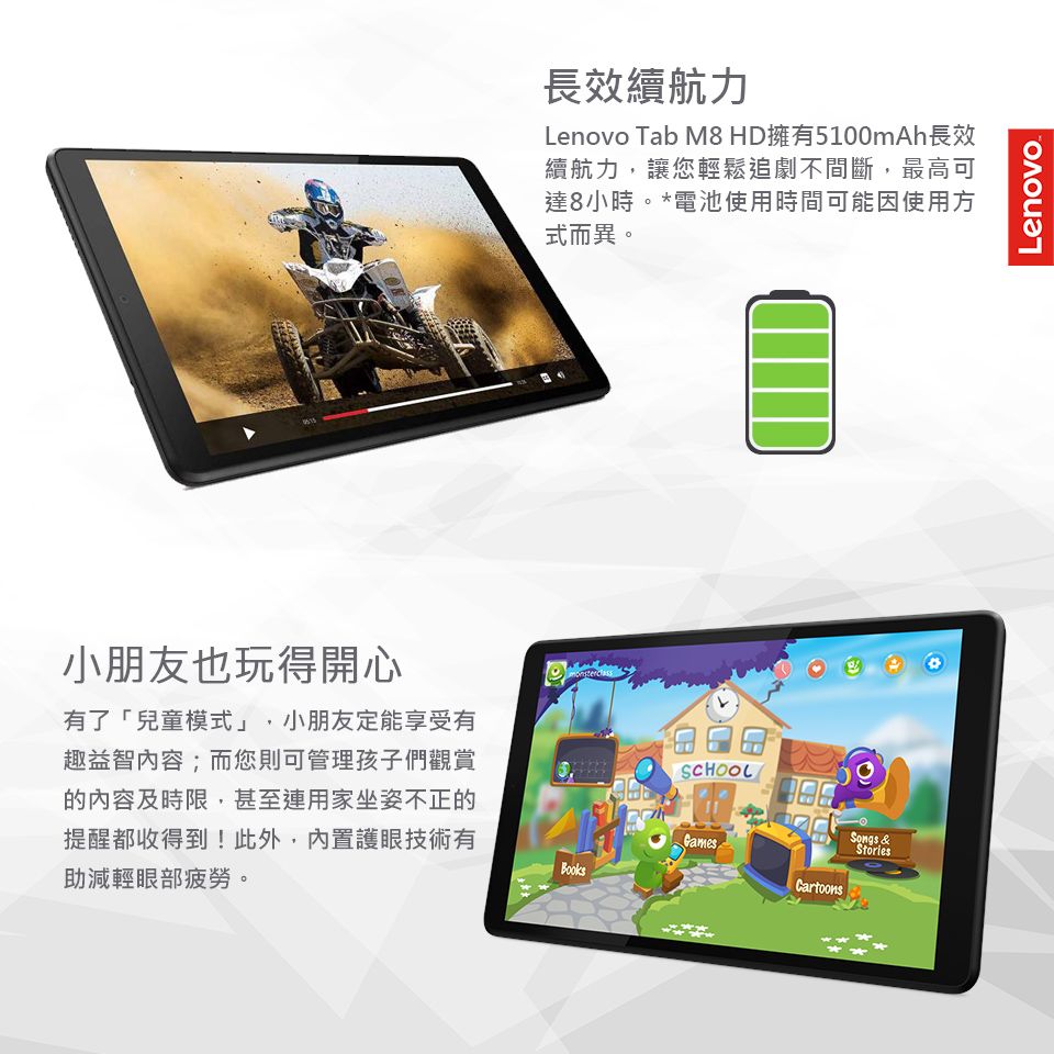 福利品】Lenovo Tab M8 HD LTE (TB-8505X) 2G+16GB - 鋼鐵灰- PChome