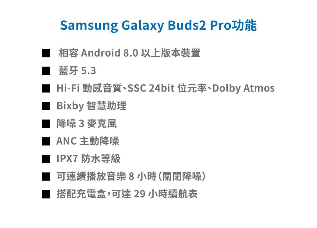 福利品】Samsung Galaxy Buds2 Pro SM-R510 真無線藍芽耳機- PChome