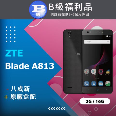 ZTE 【福利品】 Blade A813 (2G+16G) 黑_八成新