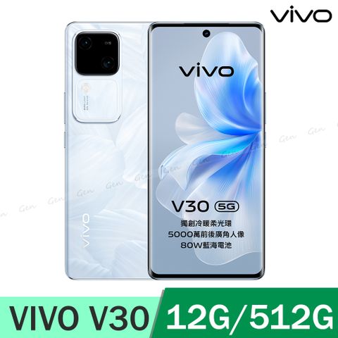 VIVO V30 5G (12G/512G) -花似錦(白)