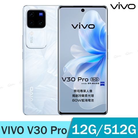 VIVO V30 Pro 5G (12G/512G) -花似錦(白)