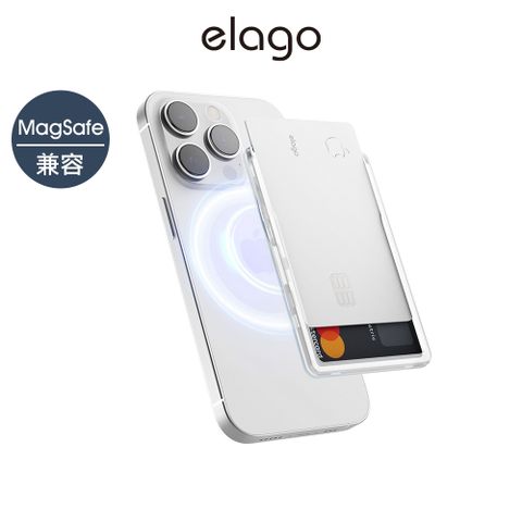 Elago MagSafe磁吸霧面滑軌式卡套