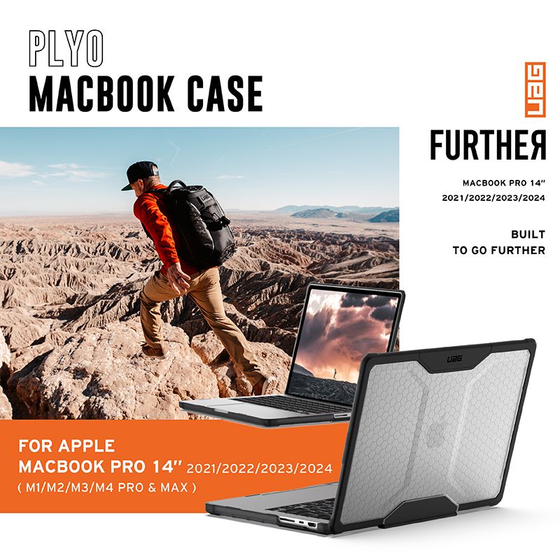 PLYOMACBOOK CASEFURTHEЯMACBOOK PRO 142021/2022/2023/2024FOR APPLEMACBOOK PRO 14 2021/2022/2023/2024M1/M2/M3/M4 PRO & MAX)BUILTTO GO FURTHER