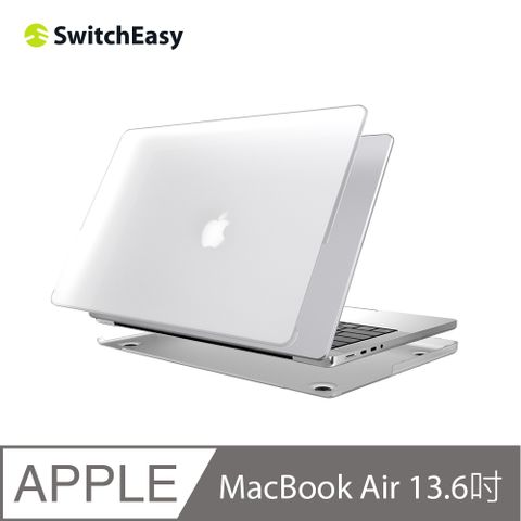 SwitchEasy 魚骨牌 NUDE 磨砂筆電保護殼MacBook Air 13.6吋,透明(通用最新M3)