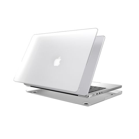 魚骨牌 SwitchEasy MacBook Air 13.6吋 NUDE 磨砂筆電保護殼, 透白