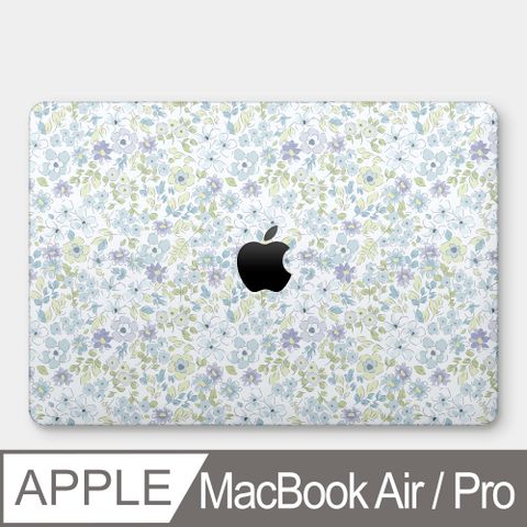 PIXOSTYLE 藍黃小碎花 MacBook Air / Pro 防刮保護殼