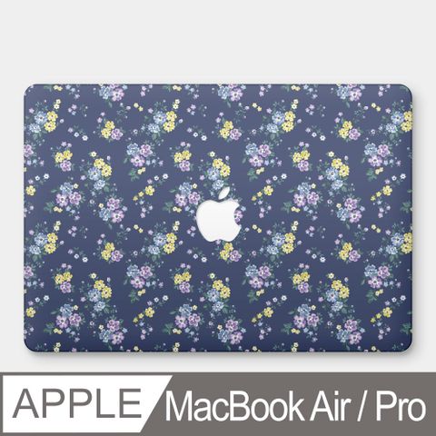 PIXOSTYLE 藍紫小花 MacBook Air / Pro 防刮保護殼