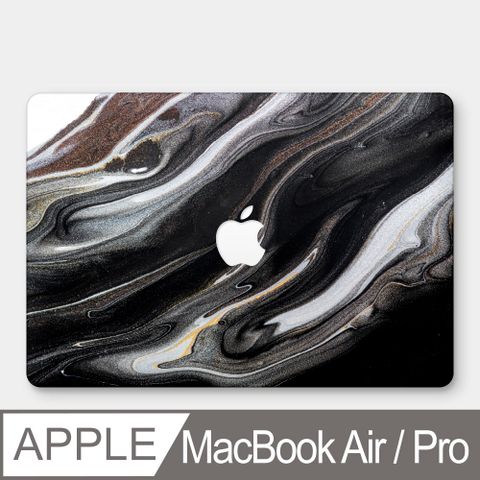 PIXOSTYLE 黑色大理石紋理 MacBook Air / Pro 防刮保護殼