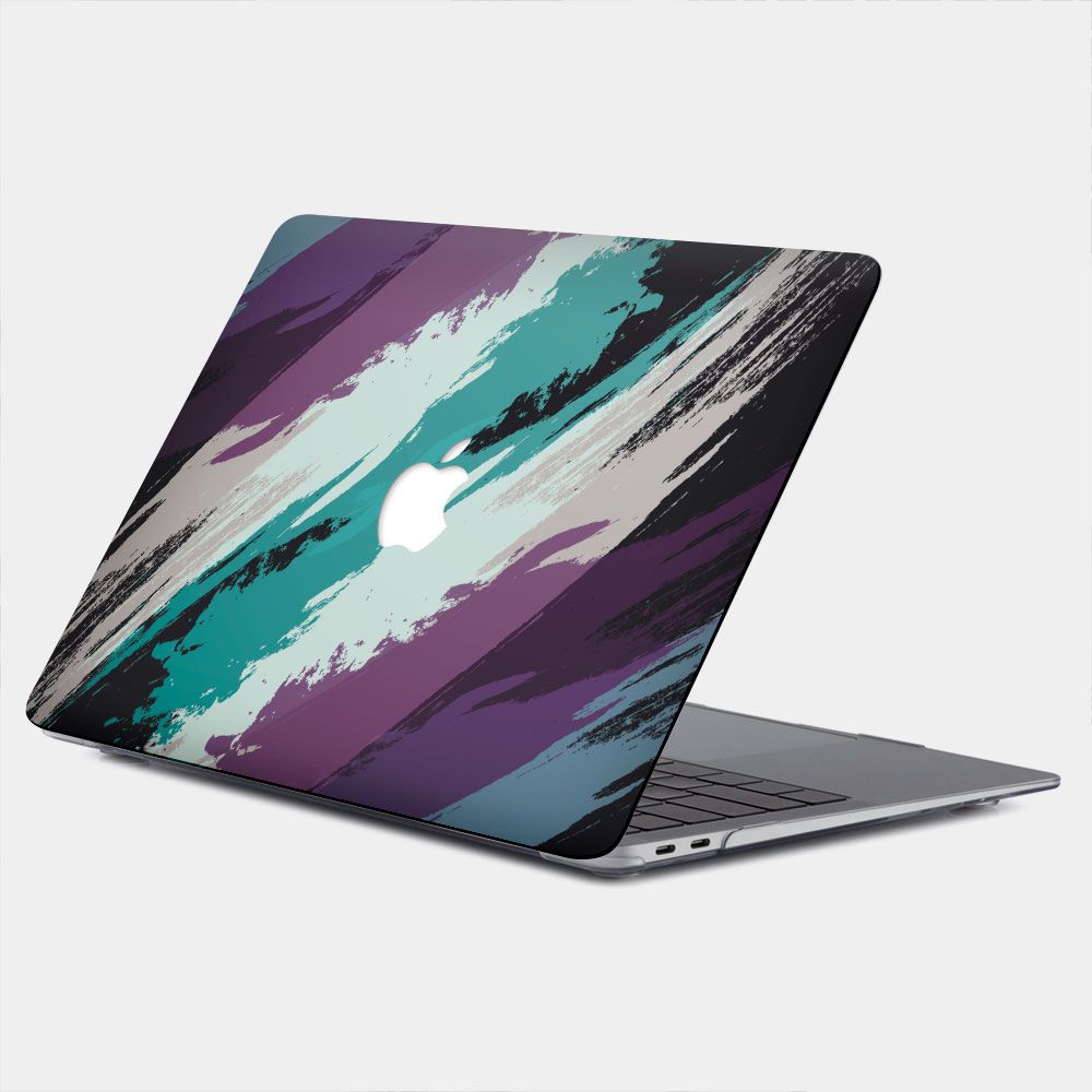 PIXOSTYLE 潑漆風條紋 MacBook Air / Pro 防刮保護殼