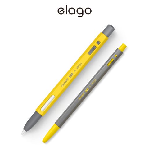 【elago】Apple Pencil 2代&amp;Pro MONAMI 153套組(筆套+原子筆)-經典黃