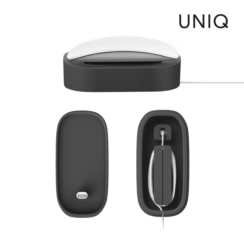 UNIQ  Nova Apple 滑鼠充電座充 深灰色