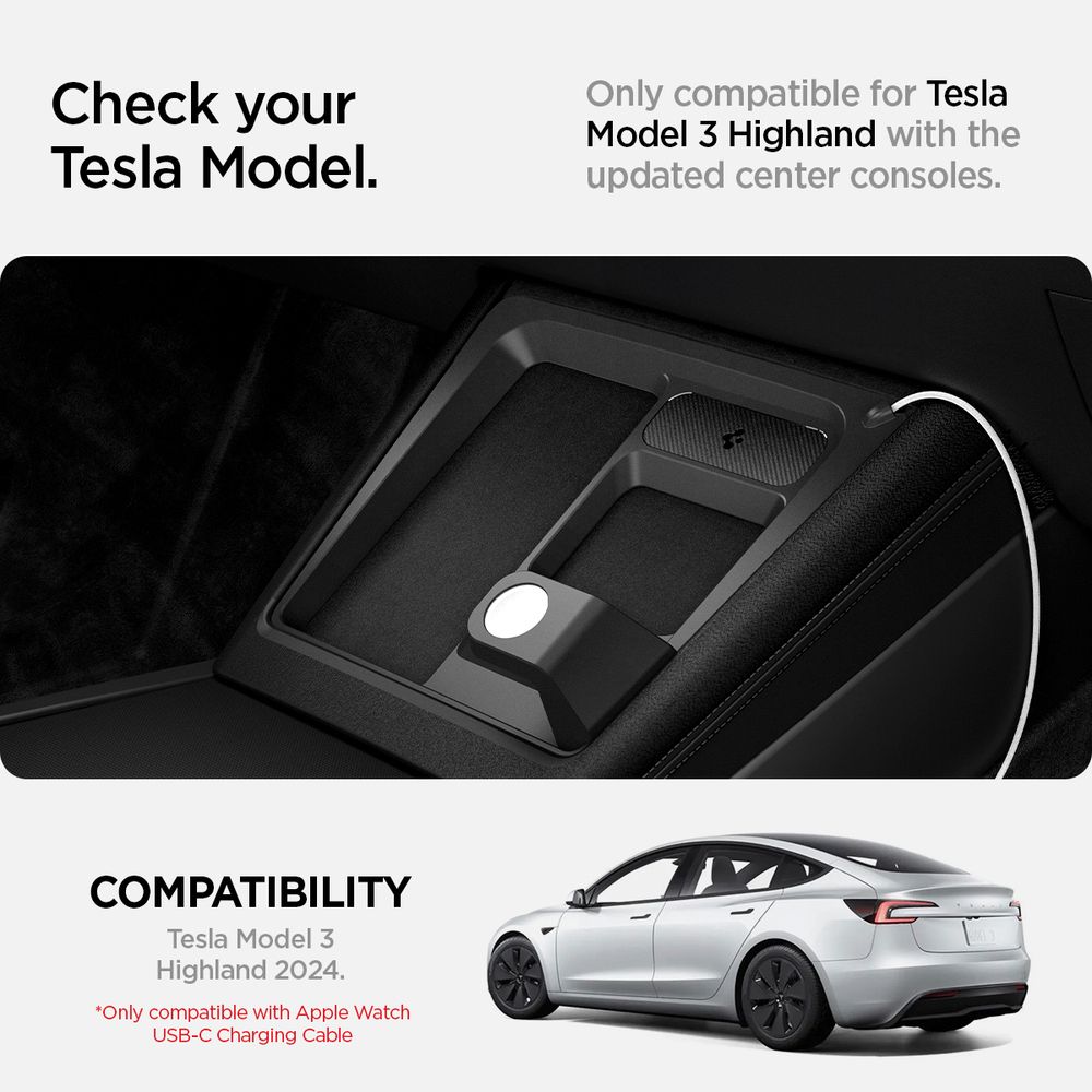 spigen Tesla Model 3(24) 3合1充電收納器TO272H