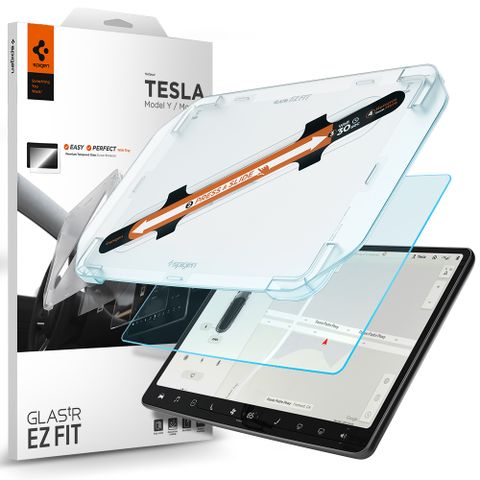 spigen Tesla Model Y/3 EZ Fit Anti Glare-防眩光螢幕保護貼15吋(含快貼板)