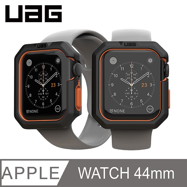 UAG  Apple Watch 44mm 耐衝擊簡約保護殼-黑