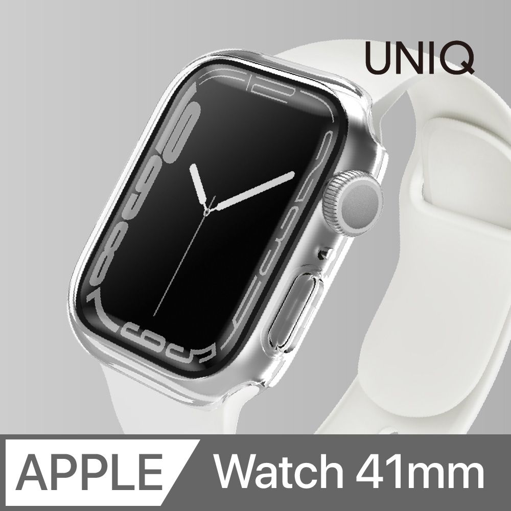 UNIQ Legion Apple Watch 曲面鋼化玻璃錶殼41mm 透明- PChome 24h購物