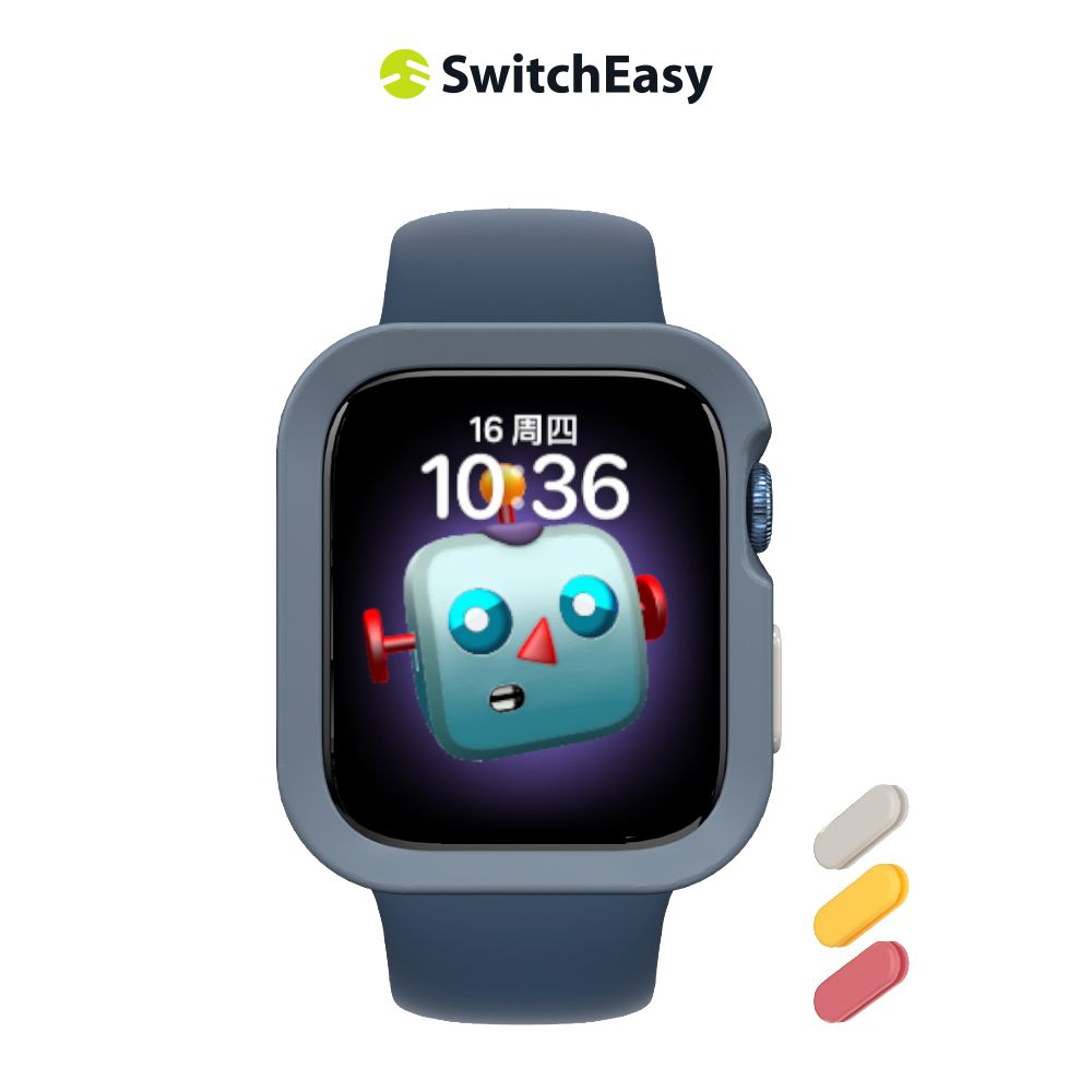 SwitchEasy 魚骨牌 Apple Watch 41/40 mm Colors TPU手錶保護殼,深邃藍