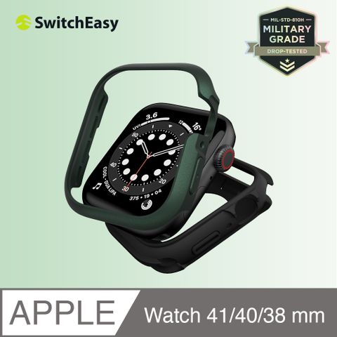 魚骨牌 SwitchEasyOdyssey 鋁合金手錶殼 for Apple Watch 9/87/6/5/4/SE 40/41mm 綠色